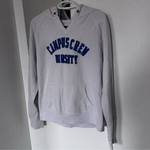 Campus Crew White Hoodie